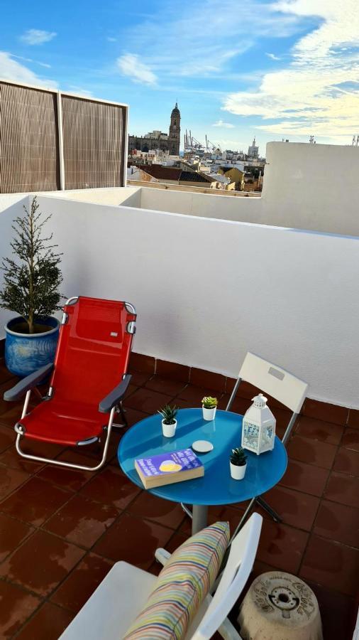 Penthouse With Solarium In The Center Of Malaga-Atico Con Solarium En El Centro De Malaga Appartement Buitenkant foto